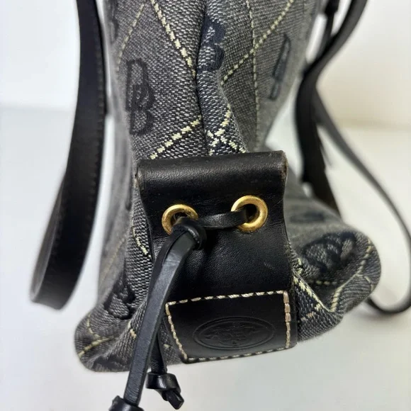 Dooney & Bourke Canvas and Leather Monogram Bag - Picture 6 of 8